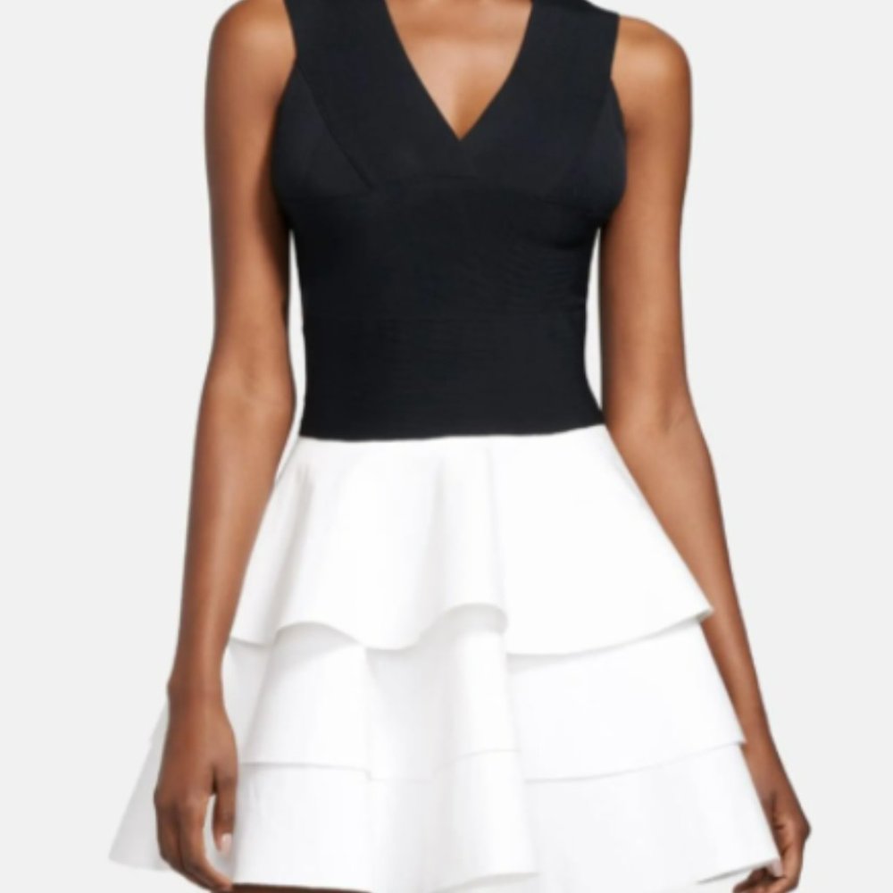 Robert Rodriguez Black Fit & Flare Cocktail Dress